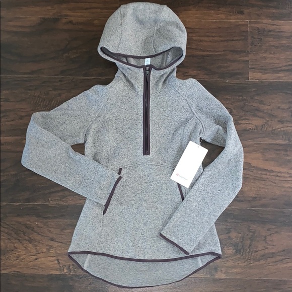 lululemon athletica Jackets & Blazers - NWT Lululemon Lilac Fleece & Thank You Pullover 4